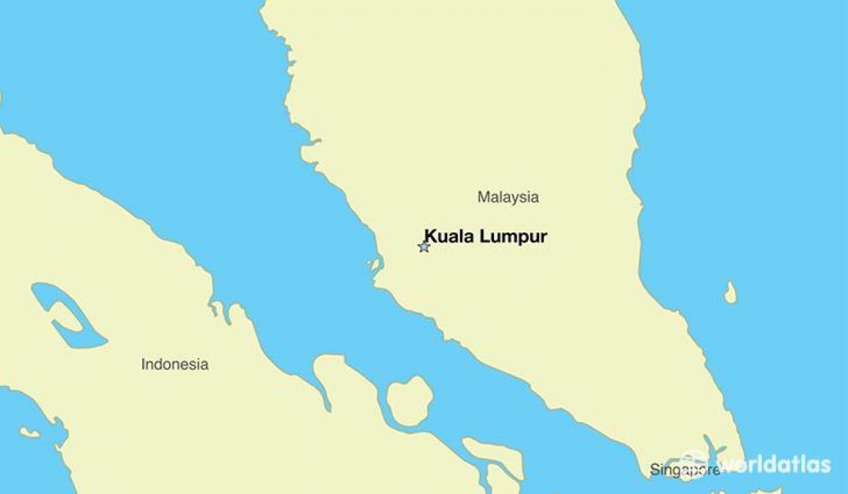 Mapa da capital da malásia