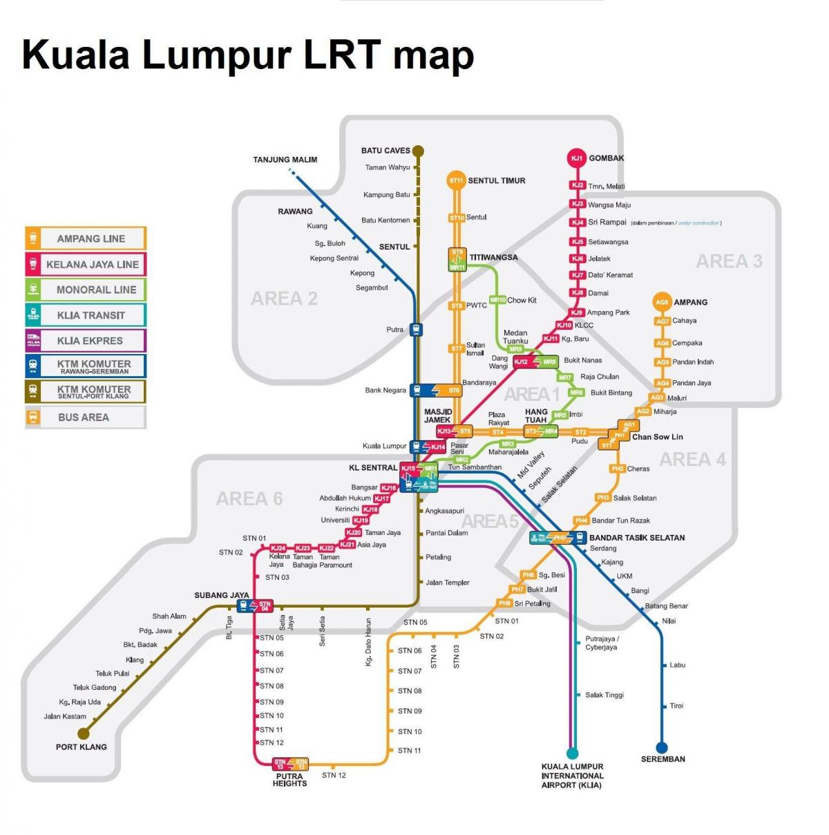 lrt mapa malásia 2016