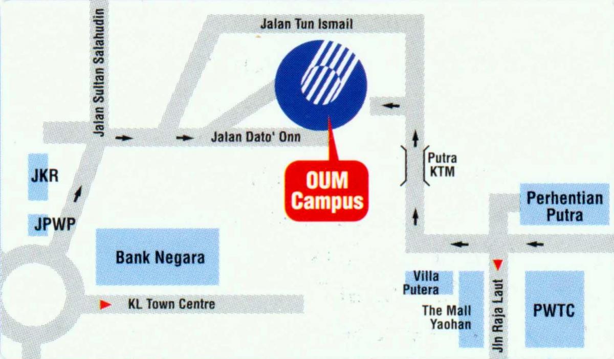 Mapa do bank negara malaysia localização