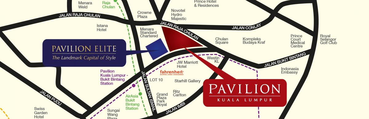 Mapa do pavilhão kl