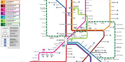 Malásia estação de trem mapa