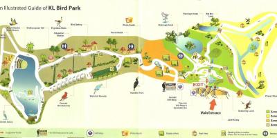 Kuala lumpur parque das aves mapa