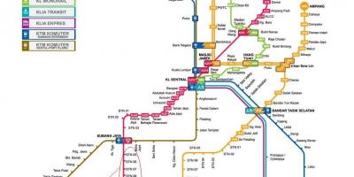 Subang jaya lrt mapa de rotas