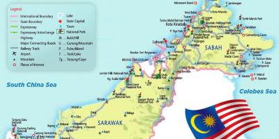 Aeroportos na malásia mapa