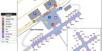 Kuala lumpur international airport terminal mapa
