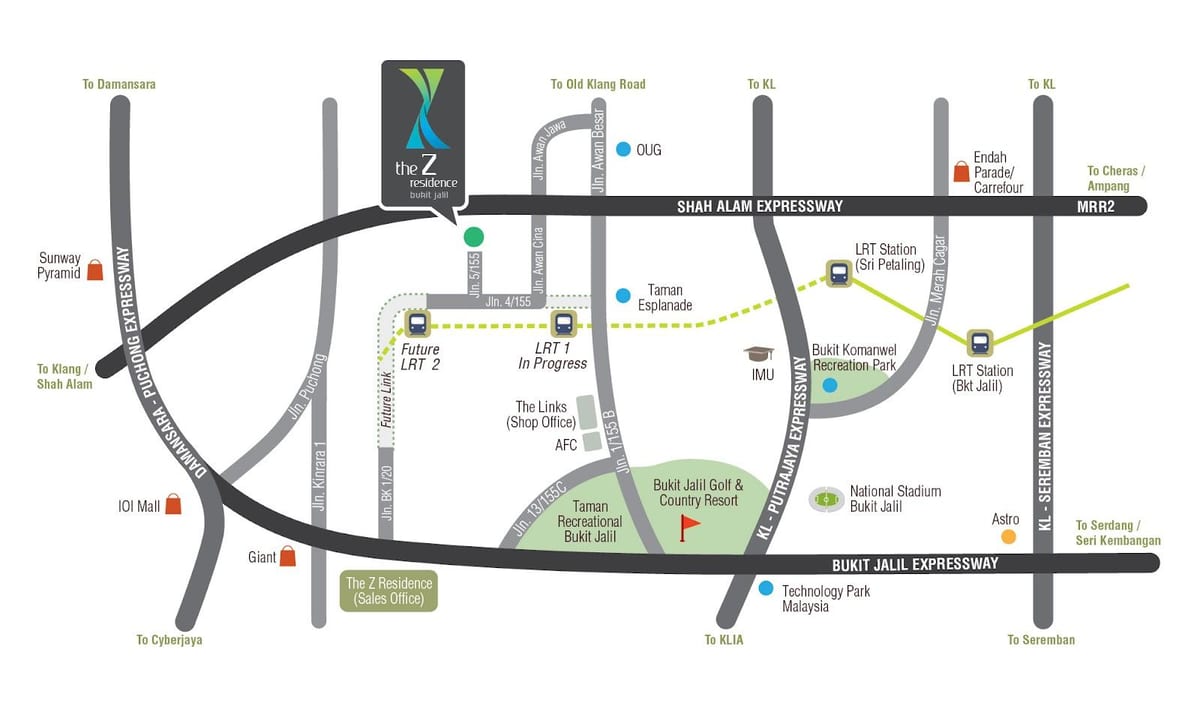 Mapa de bukit jalil estádio