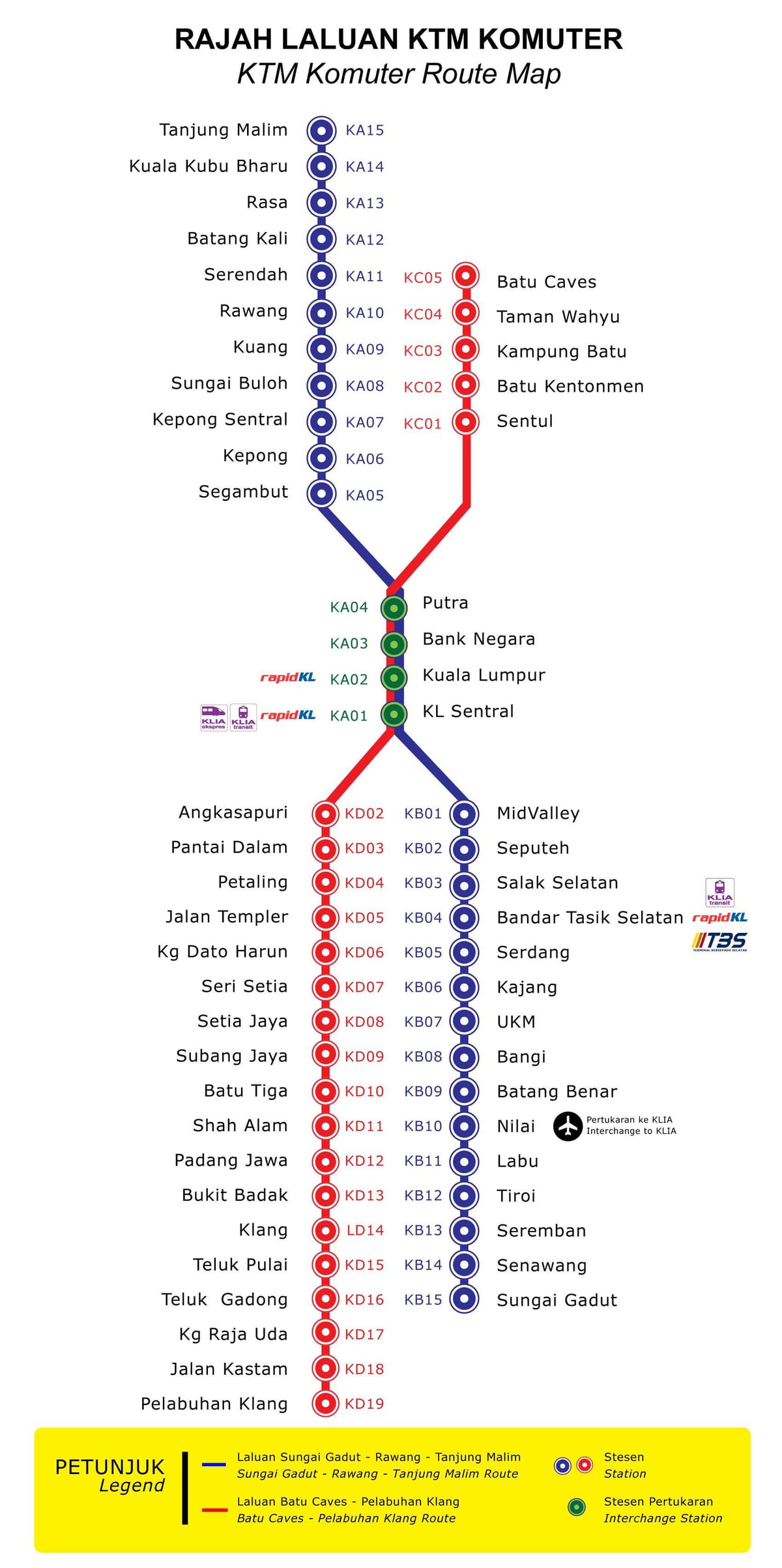 Mapa da ktm estação de comboios