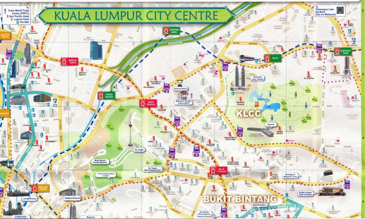 kl city walk mapa