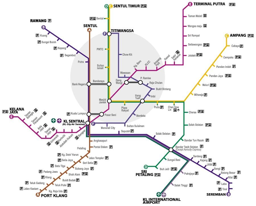 putra lrt estação mapa