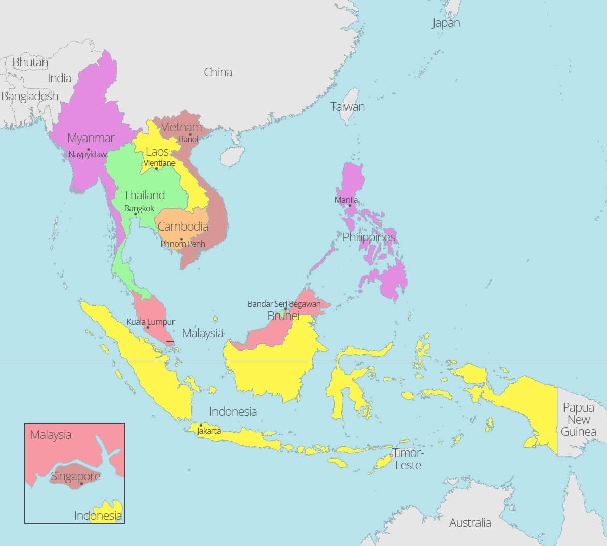 kuala lumpur localização no mapa