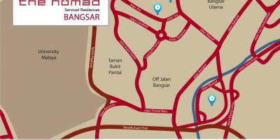 Kuala lumpur Bangsar mapa