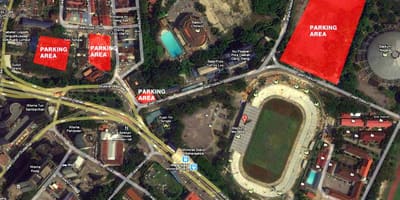 Mapa do estádio de negara