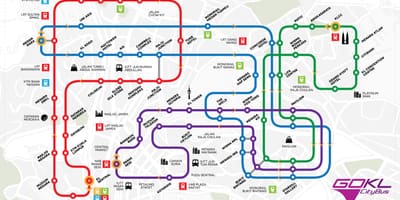 Ir kl de ônibus da cidade mapa de rotas