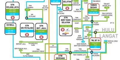 Lrt ktm mapa de rotas