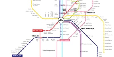 Kl sentral construção do mapa