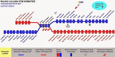 Mapa de komuter malásia