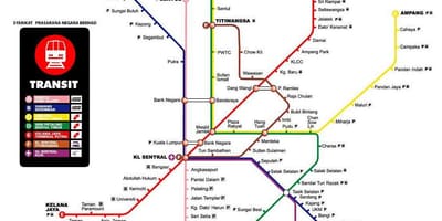 Metro mapa de kuala lumpur