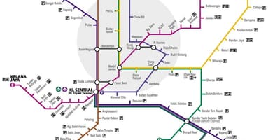 Putra lrt estação mapa