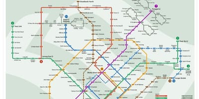 Estação de Mrt mapa malásia