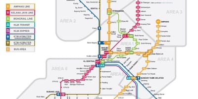 Lrt mapa malásia 2016