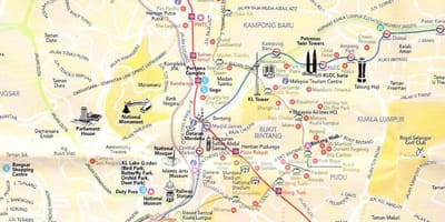 A malásia, em kuala lumpur mapa