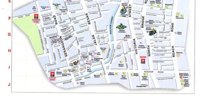 Mapa da rua árabe kuala lumpur