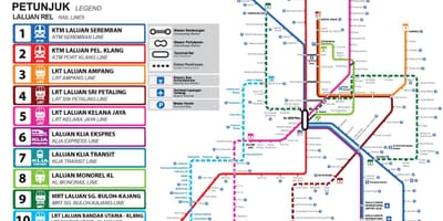 Mapa do vale klang área